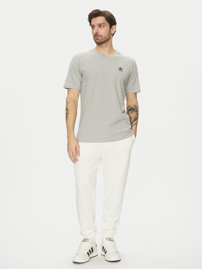 adidas adidas Marškinėliai Trefoil Essentials JC9988 Pilka Regular Fit