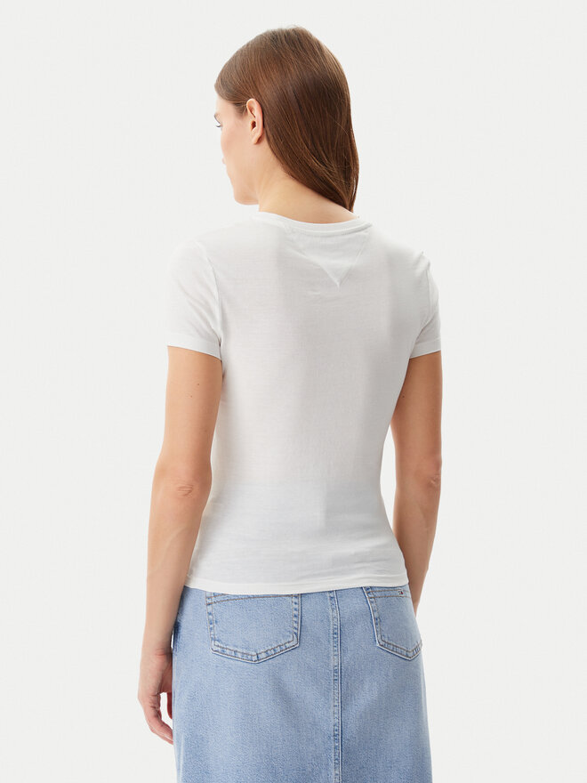 Tommy Jeans Tommy Jeans T-Shirt Essential DW0DW20316 Weiß Slim Fit
