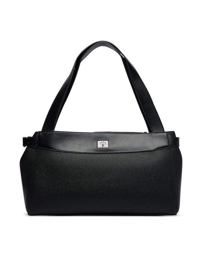 Calvin Klein Handtasche Calvin Klein Mix Media Work Tote LV04F3887G Schwarz