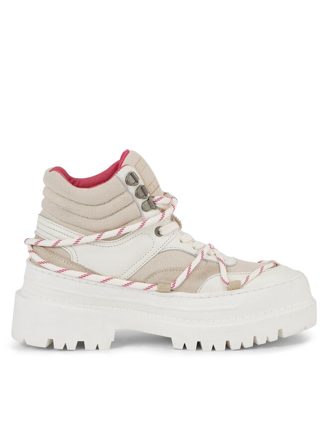 Tommy Jeans Schnürstiefeletten Tommy Jeans Tjw Hybrid Boot EN0EN02338 Weiß