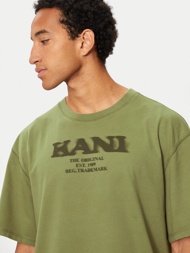 Karl Kani Karl Kani Camiseta Retro Sprayed 60300095 Verde Regular Fit