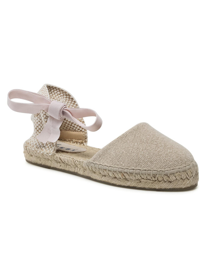 Manebi Espadryle Manebi Flat Valenciana O 4.1 P0 Beżowy