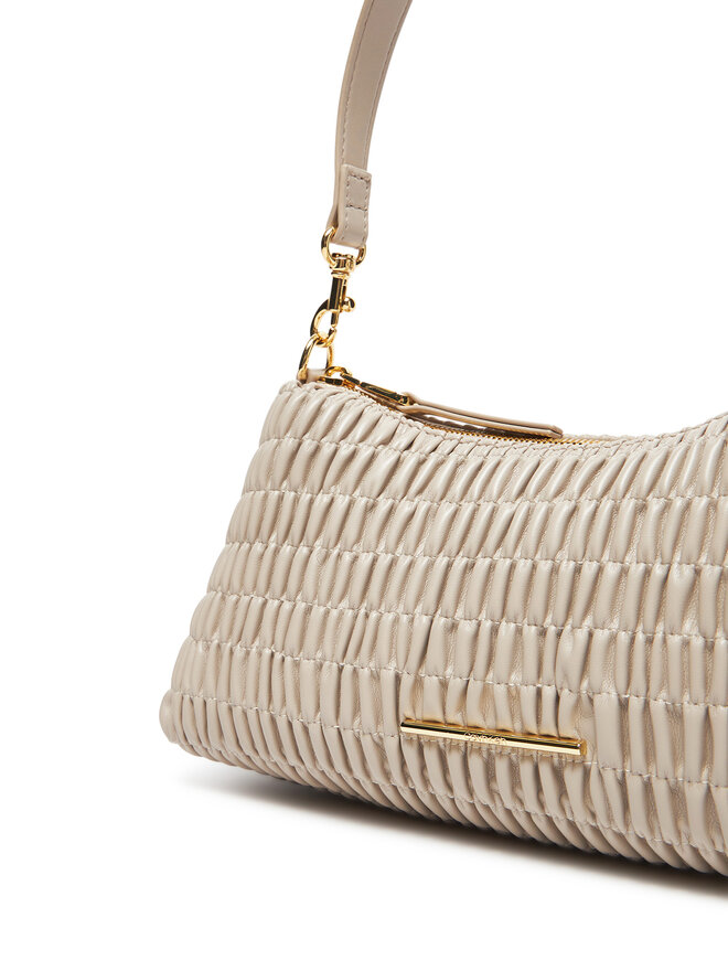 Calvin Klein Handtasche Calvin Klein Ruched Drop Shoulder Bag LV04K3088G Beige