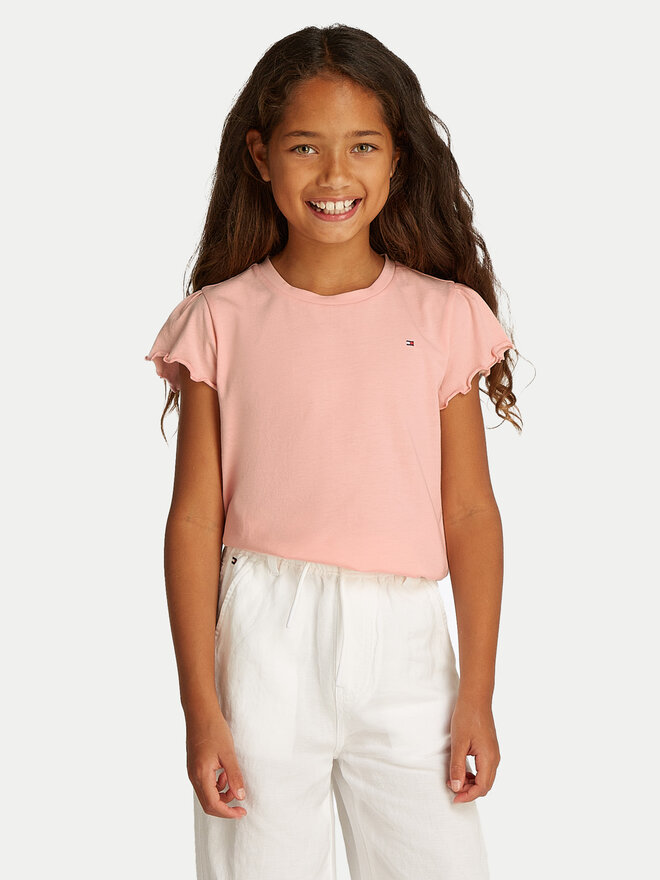 Tommy Hilfiger Tommy Hilfiger Marškinėliai Essential KG0KG07052 D Rožinė Regular Fit