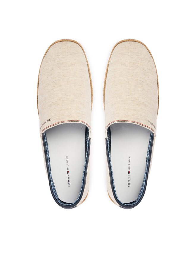 Tommy Hilfiger Espadrilles Tommy Hilfiger Hilfiger Chambray Espadrille FM0FM05793 Écru