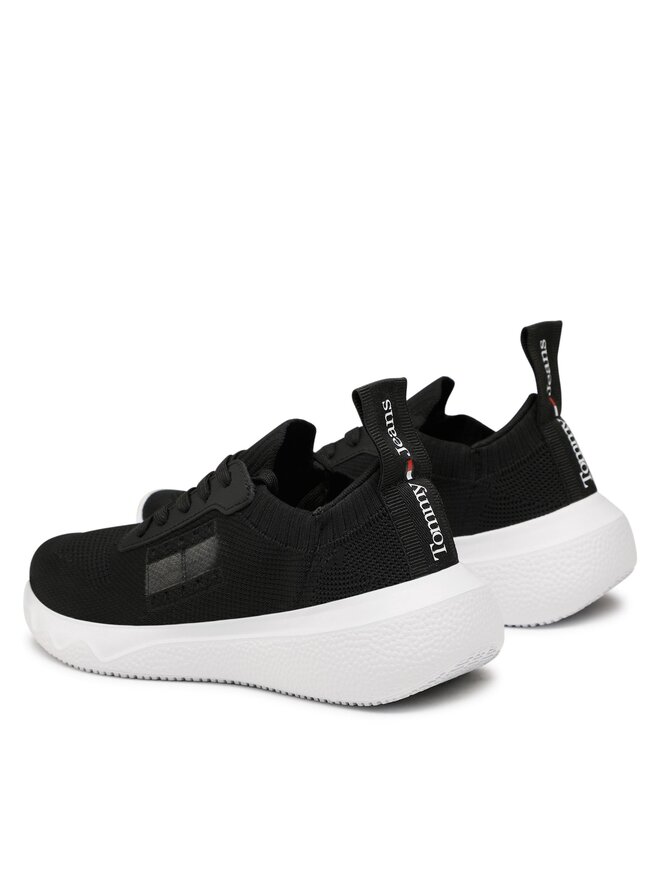 Tommy Jeans Снікерcи Tommy Jeans Flexi Cpontrast Brand EN0EN02139 Чорний