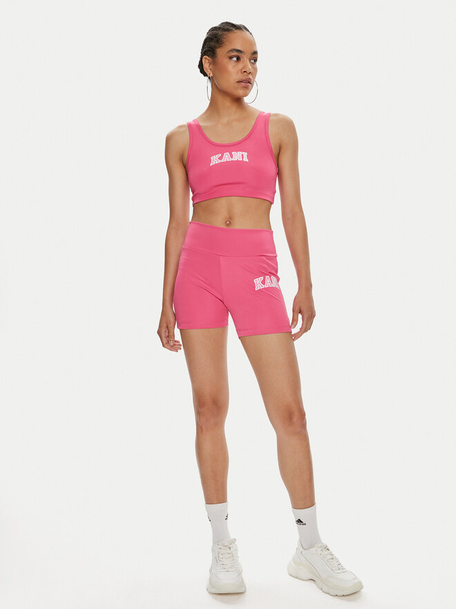 Karl Kani Karl Kani Melltartó felső Small Serif 6131305 Rózsaszín Slim Fit
