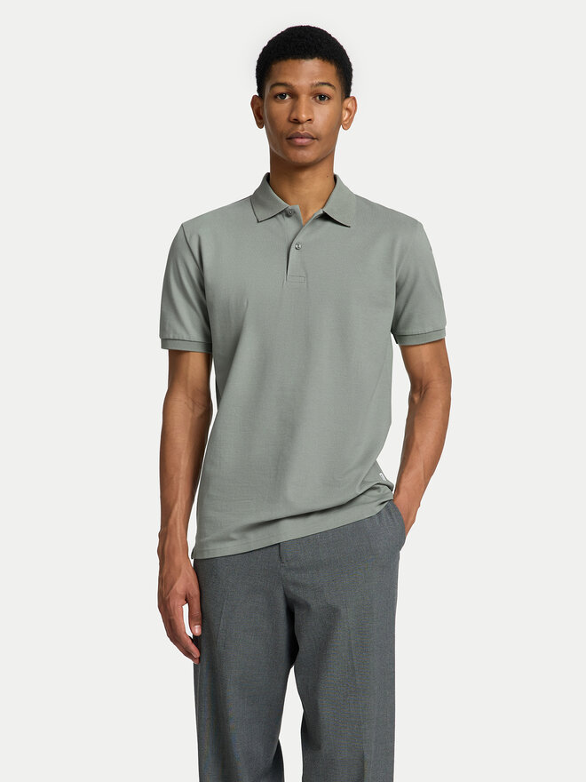 Selected Homme Selected Homme Poloshirt 16095851 Grün Slim Fit