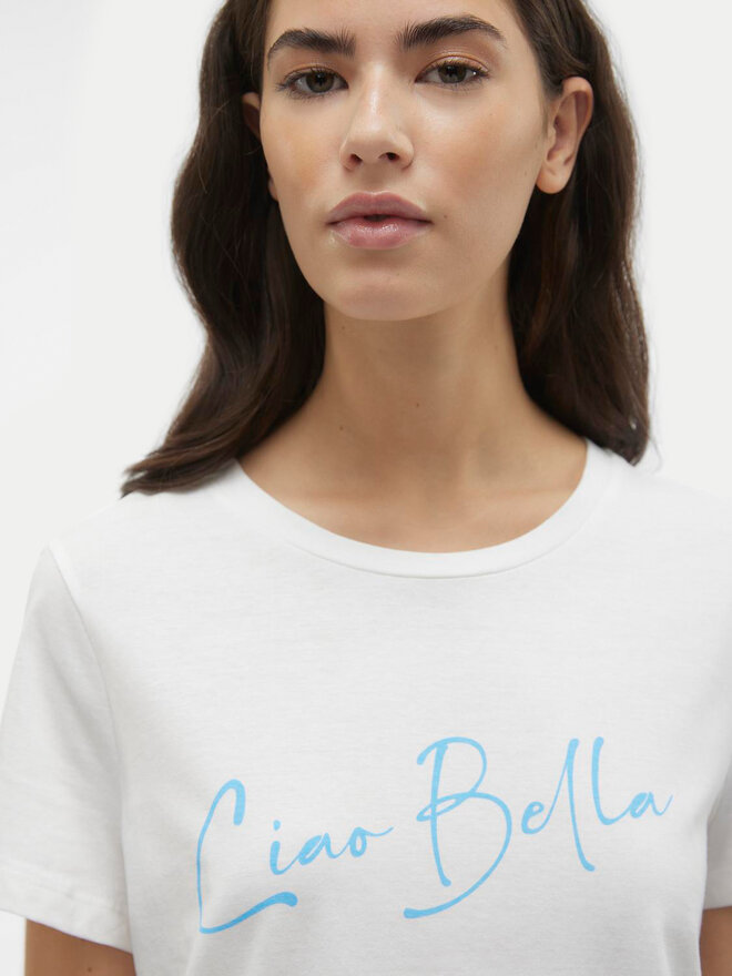 Vero Moda Vero Moda T-Shirt Odessa 10308688 Λευκό Regular Fit