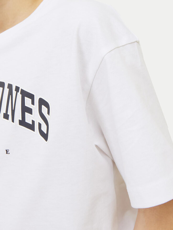 Jack&Jones Junior Jack&Jones Junior Marškinėliai Caleb 12258924 Balta Relaxed Fit