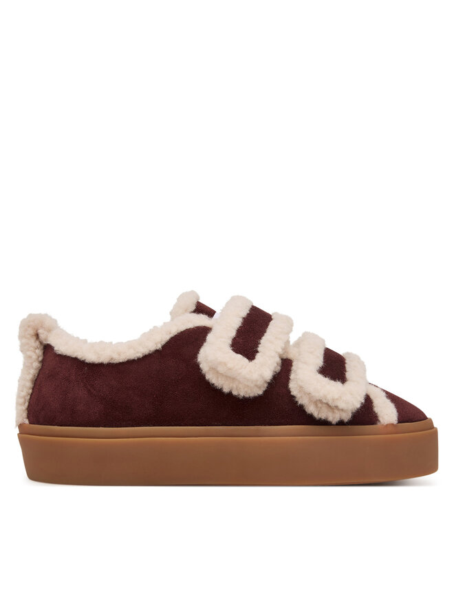 Inuikii Sneakers Inuikii Shearling Low Velcro 1001.001.0231.518 Dunkelrot