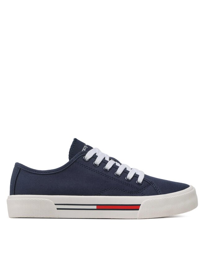 Tommy Jeans Πάνινα παπούτσια Tommy Jeans Low Cut Wmns Canvas EN0EN02085 Σκούρο μπλε