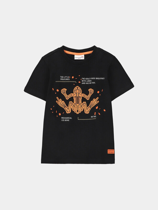 Coccodrillo Coccodrillo Camiseta WC4143203DEK Negro Regular Fit