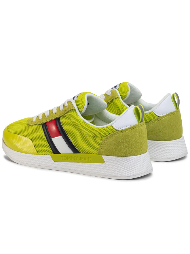 Tommy Jeans Laisvalaikio batai Tommy Jeans Flexi Tommy Jeans Flag Sneaker EM0EM00400 Žalia