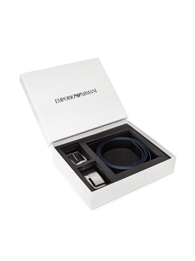 Emporio Armani Cintura da uomo Emporio Armani Y4S498 YLP4E 81285 Blu scuro