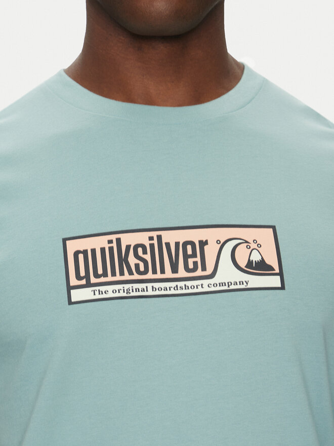 Quiksilver Quiksilver Póló EQYZT08040 Türkizkék Regular Fit
