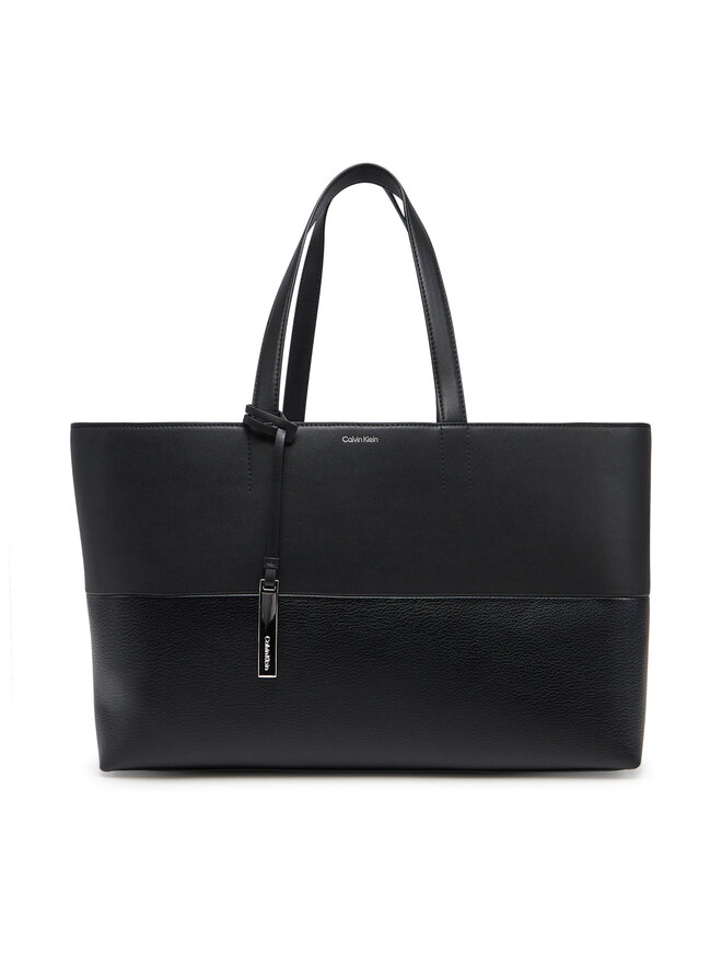Calvin Klein Borsetta Calvin Klein Ck Mixmedia Medium Shopper K60K613011 Nero
