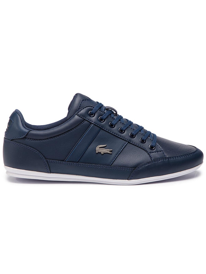 Lacoste chaymon trainers navy deals