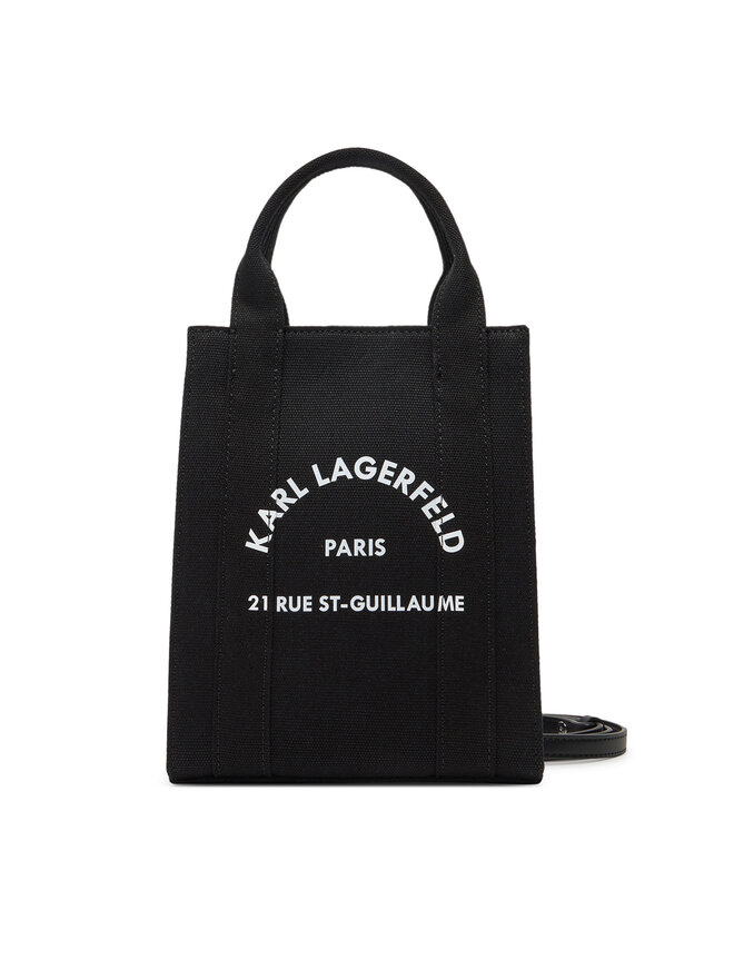 KARL LAGERFELD Ročna torba KARL LAGERFELD A1W50039 Črna