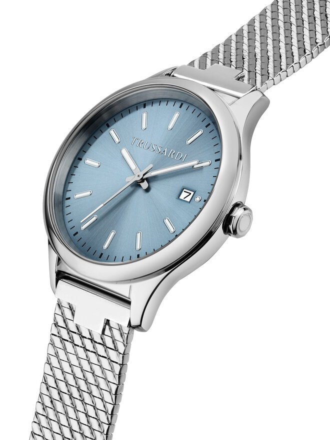 Trussardi Zegarek Trussardi R2453170507 Błękitny