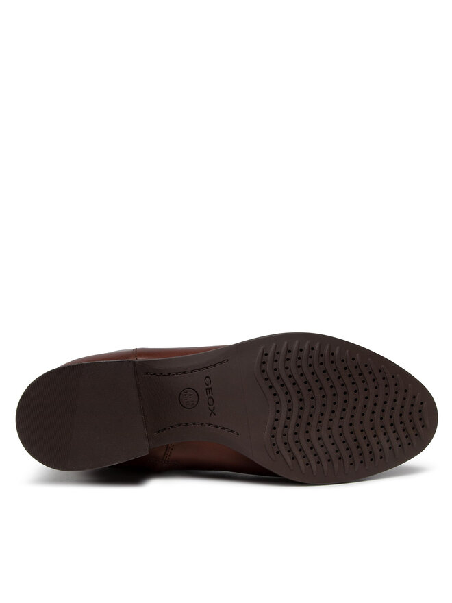 Geox Kozačky ve vojenském stylu Geox D Felicity A D04G1A 00043 C0013 Hnědá