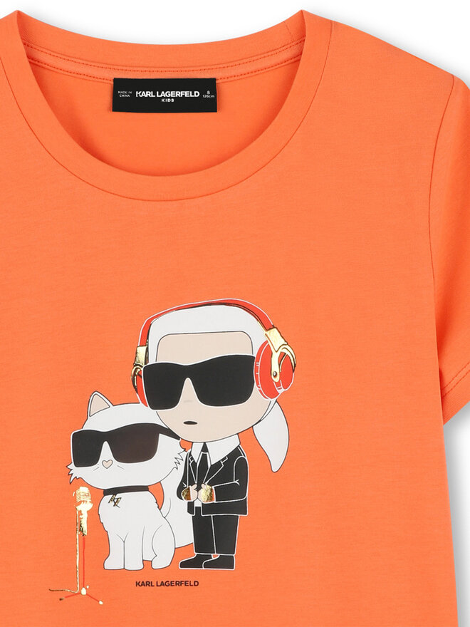 Karl Lagerfeld Kids Karl Lagerfeld Kids Póló Z30492 D Narancssárga Regular Fit