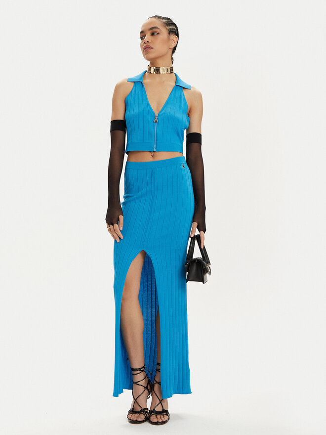 Patrizia Pepe Patrizia Pepe Marškinėliai 2K0257/K182-CA04 Mėlyna Slim Fit