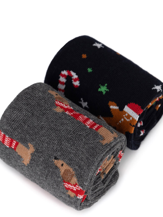 Lasocki 2er-Set hohe Herrensocken Lasocki 2MB-002-AW24 (2-pack) Grau