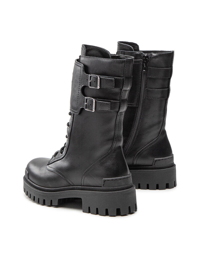 PINKO Schnürstiefeletten Pinko Cumino Stivale AI 22-23 BLKS1 1H2135 A072 Schwarz
