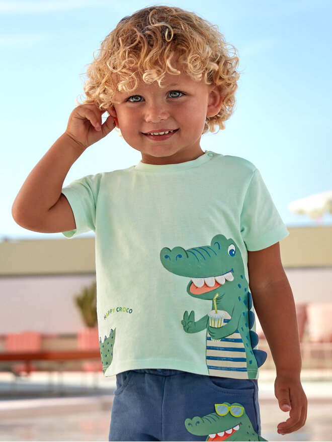 Mayoral Mayoral Camiseta 1022 Verde Regular Fit
