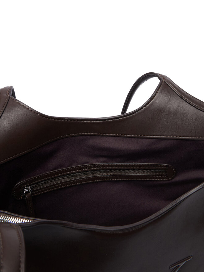 Calvin Klein Handtasche Calvin Klein Bold Ck Shopper LV04F3562G Dunkelbraun