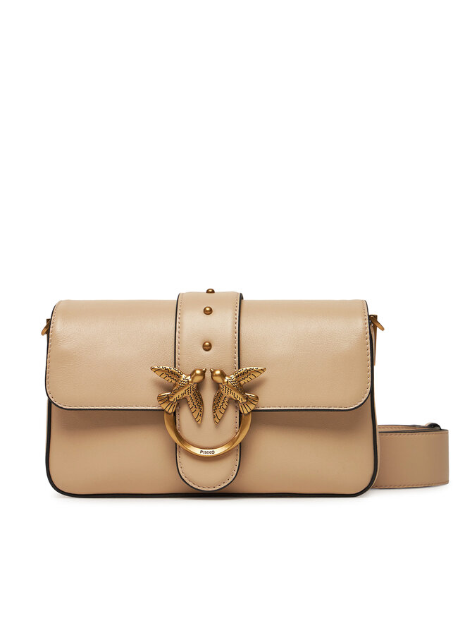 PINKO Handtasche PINKO Love One Mini Slouchy Fl PE 25 PLTT 104340 A0QO Beige