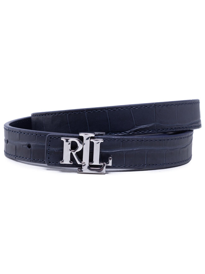 LAUREN RALPH LAUREN Ženski pas Lauren Ralph Lauren Rev Lrl 412826977001 Mornarsko modra