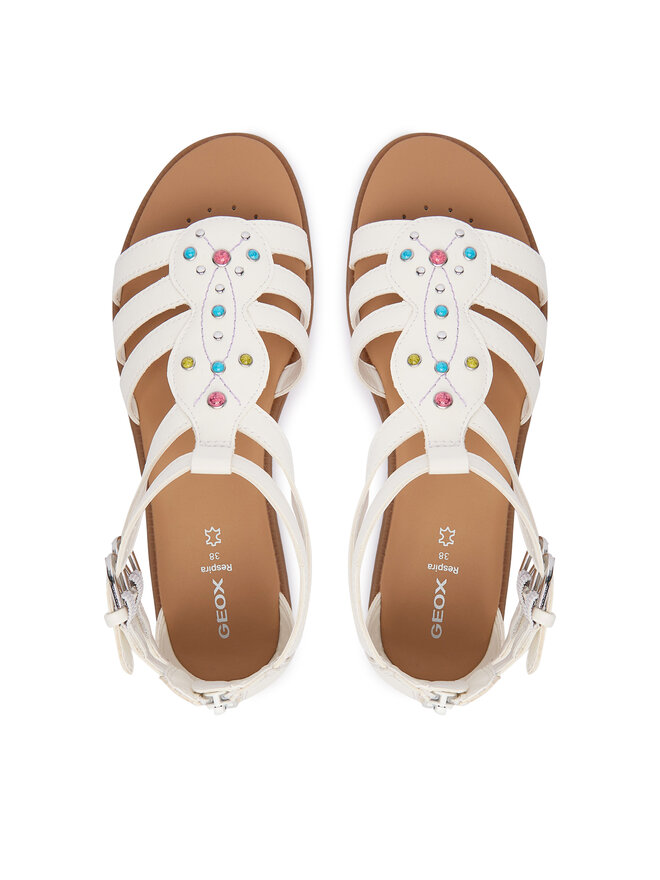Geox Sandalen Geox Jr Sandal Karly J6535D 000BC C0653 D Weiß