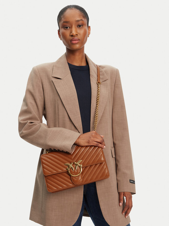 PINKO Τσάντα PINKO Love One Classic Dc PE 24 PLTT 100941 A0GK Καφέ