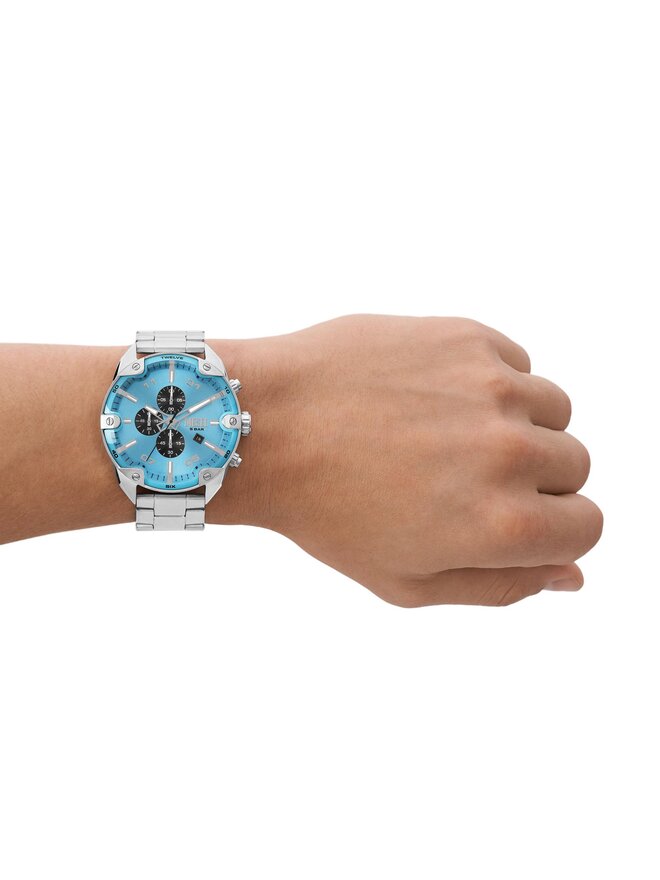Diesel Uhr Diesel Spiked DZ4655 Silberfarben