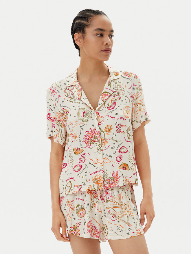 Hunkemöller Hunkemöller Pizsama felső 302113 Színes Regular Fit