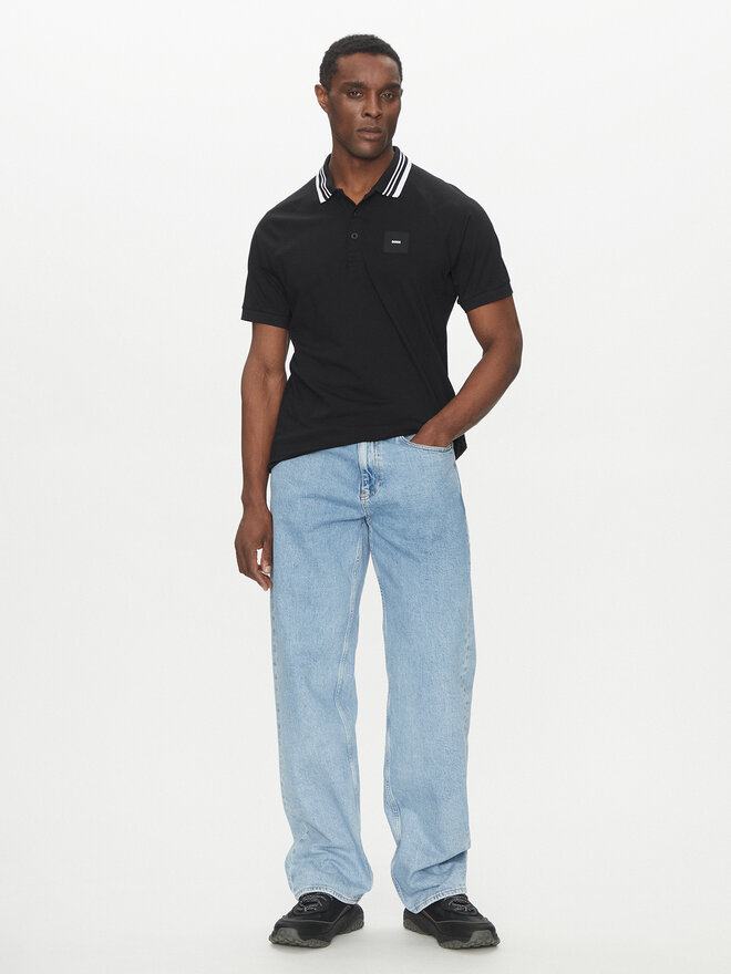 BOSS BOSS Поло 50538176 Чорний Regular Fit