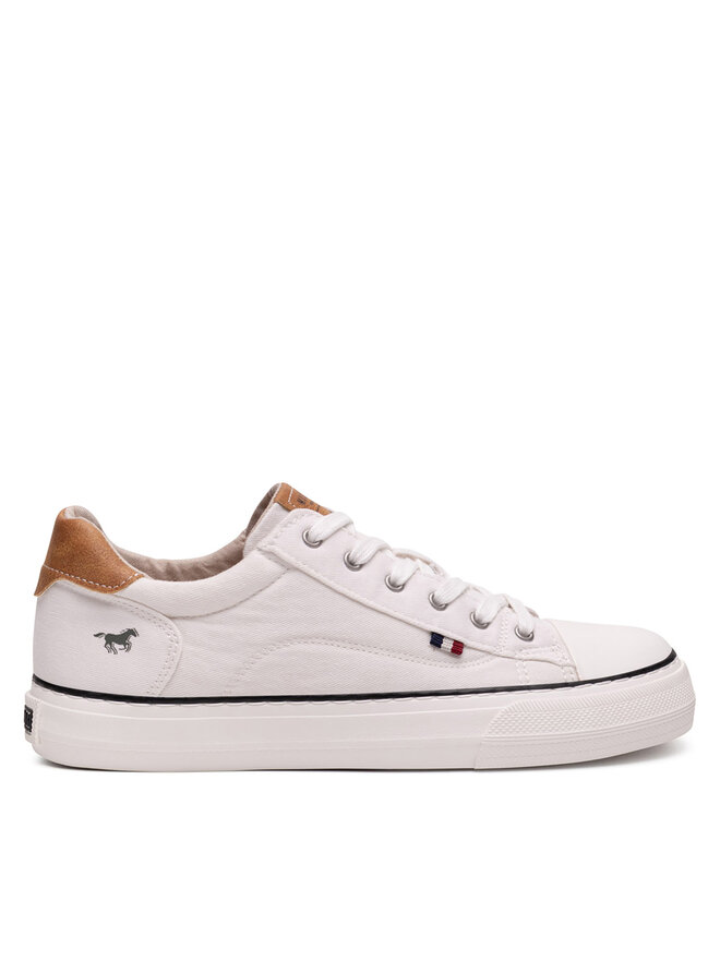 Mustang Sneakers aus Stoff Mustang 1272-307 Weiß