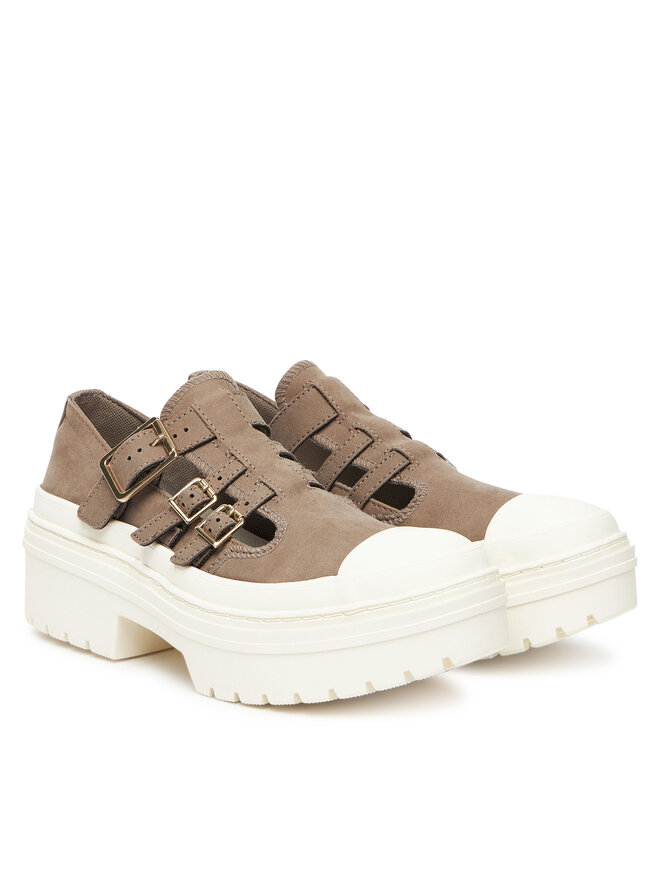 Converse Īsi apavi Converse Chuck Taylor All Star Lugged Heel Mary Jane Sandal A13552C Zaļš