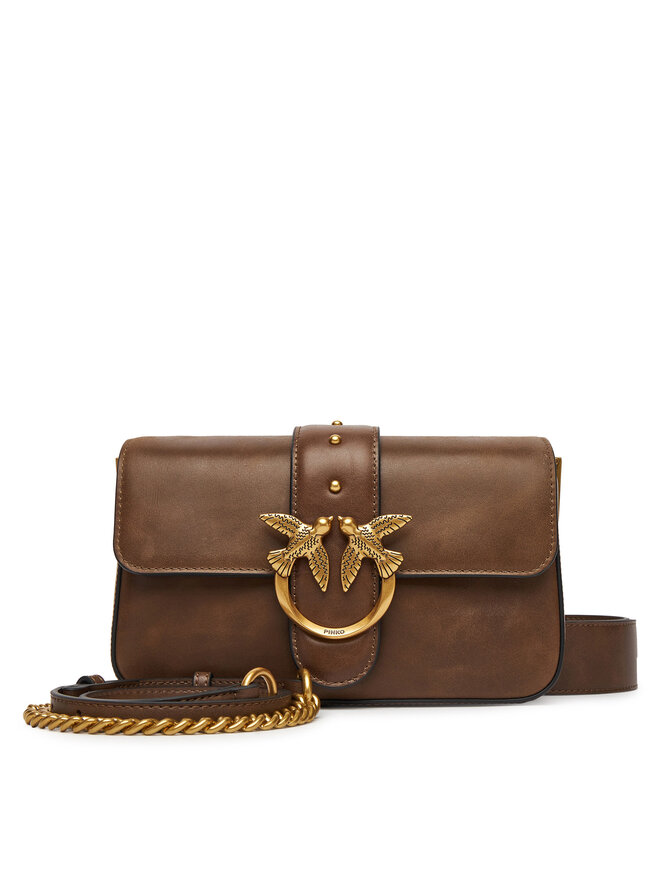 PINKO Handtasche PINKO Love One Mini Slouchy Fl PE 25 PLTT 104340 A2C2 Braun