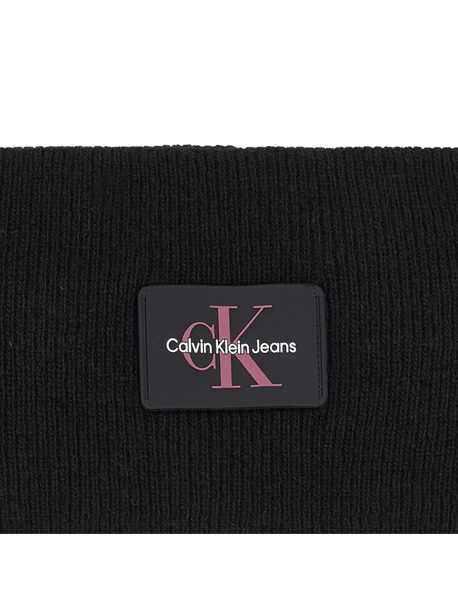 Calvin Klein Jeans Opaska materiałowa Calvin Klein Jeans Monologo Rubber Headband K60K611258 Czarny