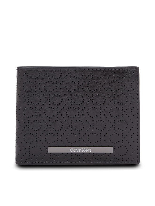 Calvin Klein Велике Чоловіче Портмоне Calvin Klein Modern Bar Bifold 6Cc W/Bill K50K511834 Чорний