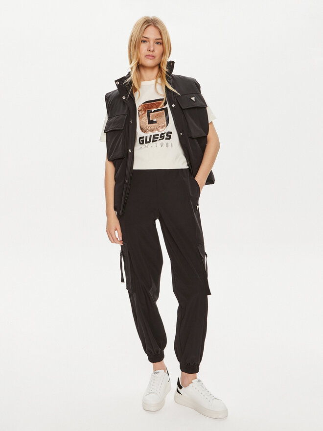 Guess Guess Majica Ines V4YI07 I3Z14 Écru Regular Fit