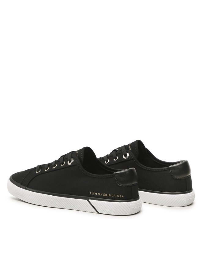 Tommy Hilfiger Tenisky Tommy Hilfiger Lace Up Vulc Sneaker Bl FW0FW07248 Černá