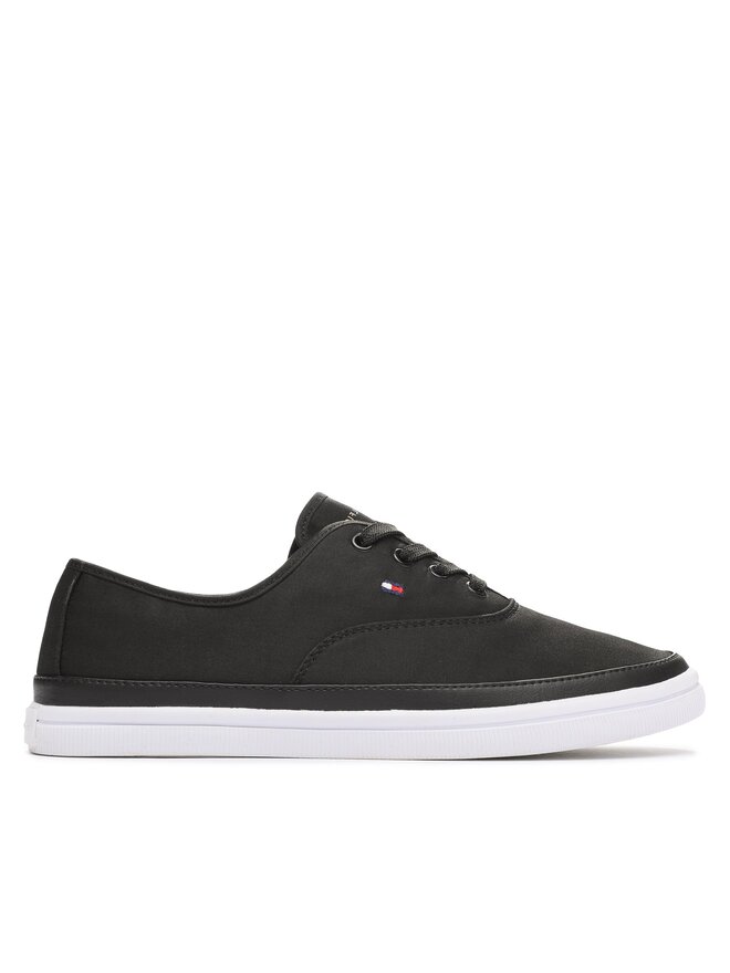 Tommy Hilfiger Tenisky Tommy Hilfiger Essential Kesha Lace FW0FW06955 Černá