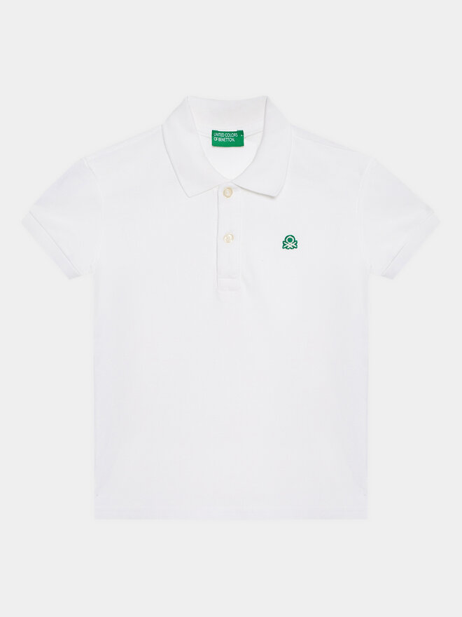 United Colors Of Benetton United Colors Of Benetton Polo 3089G3008 Λευκό Regular Fit