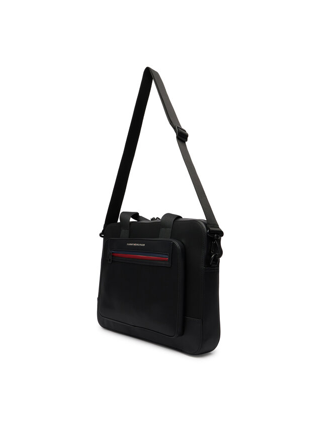 Tommy Hilfiger Laptoptasche Tommy Hilfiger Th Foundation Computer Bag AM0AM14158 Schwarz
