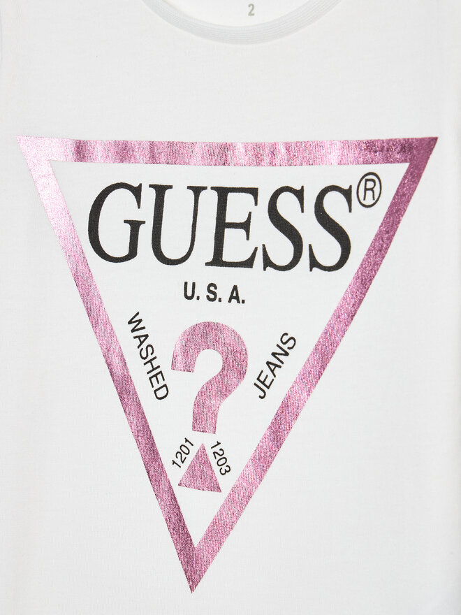 Guess Guess Marškinėliai K73I56 K8HM0 Balta Regular Fit
