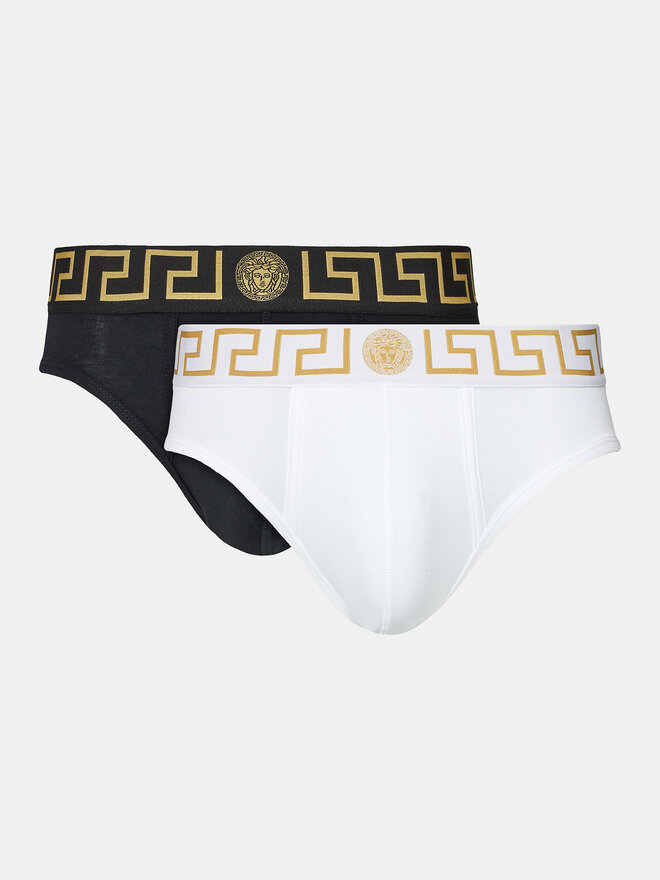 Versace Versace 2er-Set Slips AU10180 1A10011 Schwarz